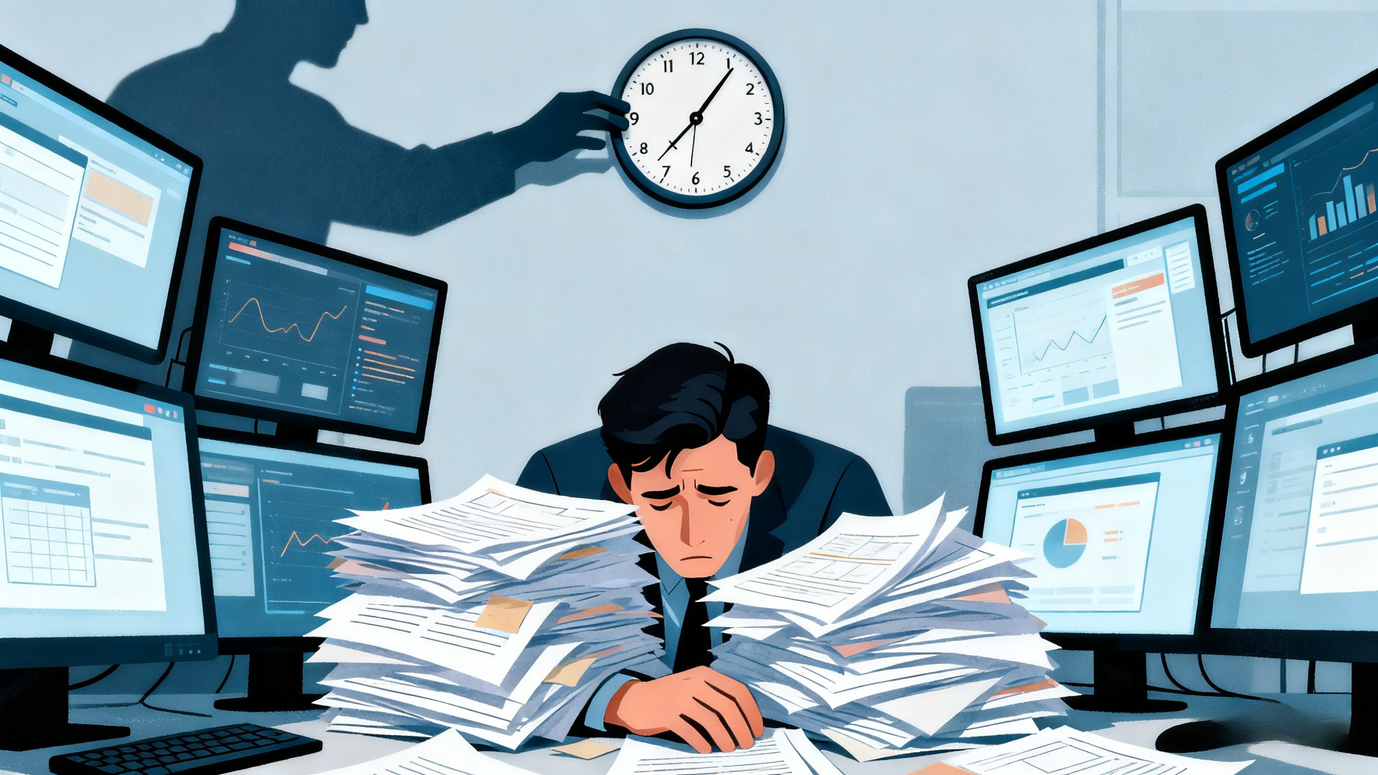 企业效率损失示意图